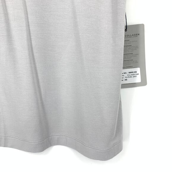 Buki Kinoki + Collagen Cami Womens Size XS Pearl Gray V-Neck Tank Top NEW - Picture 5 of 7